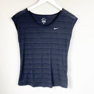 Nike DriFit Black Athletic Workout Top | Size XS